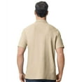 thumbnail image 4 of Gildan Men's Softstyle Pique Polo Shirt, Short Sleeve, Modern Classic Fit, Sand, S-4XL, 1-Pack, 4 of 5