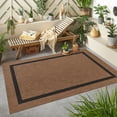 Beverly Rug Indoor/Outdoor Weather Resistant Area Rug, Black and Gold ...