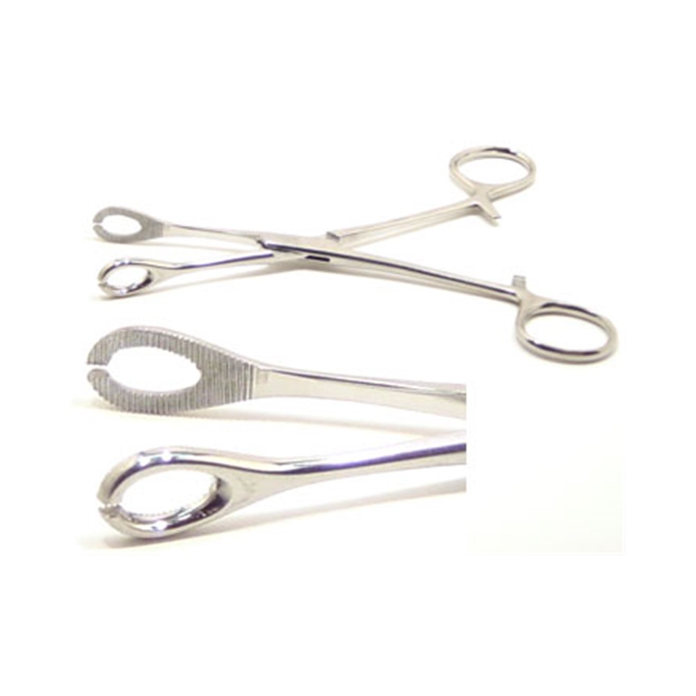 MsPiercing Slotted Tongue Piercing Forceps