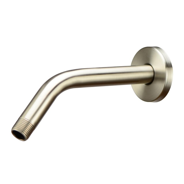 Brazo de ducha Purelux de acero inoxidable cepillado níquel satinado de 20 cm