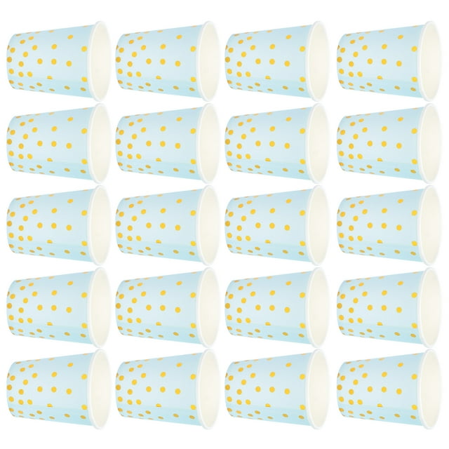 Disposable Hot Cups, Paper Coffee Cups 3.3 X 2.9 X 2.9In Disposable Cup 20Pcs Paper Hot Cups For For Tea For Coffee For Water Pink,Blue,White