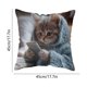 thumbnail image 3 of Funda de almohada con diseño de mascota adorable y cremallera oculta para la decoración del hogar | Funda de cojín suave para dormitorio y sala de estar, 3 of 6