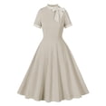 thumbnail image 1 of Vestido Corto de Verano, Malla de Manga Corta Bordado Pastel Retro para el Desgaste Casual, Fiesta Y Primavera, 1 of 7