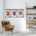 thumbnail image 3 of Hieng Canvas Wall Art Human Brain Rib Cage Heart Painting Art for Medical Office Wall Decor Education Science Artwork Gifts for Students Doctors Unframed, 3 of 6
