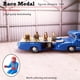 thumbnail image 5 of Diorama a escala 1/64, figura pintada a mano, piloto de carreras, maqueta de escena ferroviaria. Azul carrera, 5 of 9