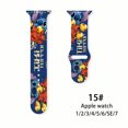 thumbnail image 3 of Disney Stitch-Correa de silicona para Apple Watch, pulsera de 42mm, 44mm, 45mm, 38mm, 41mm para iWatch 4 5 6 7 SE, 3 of 5