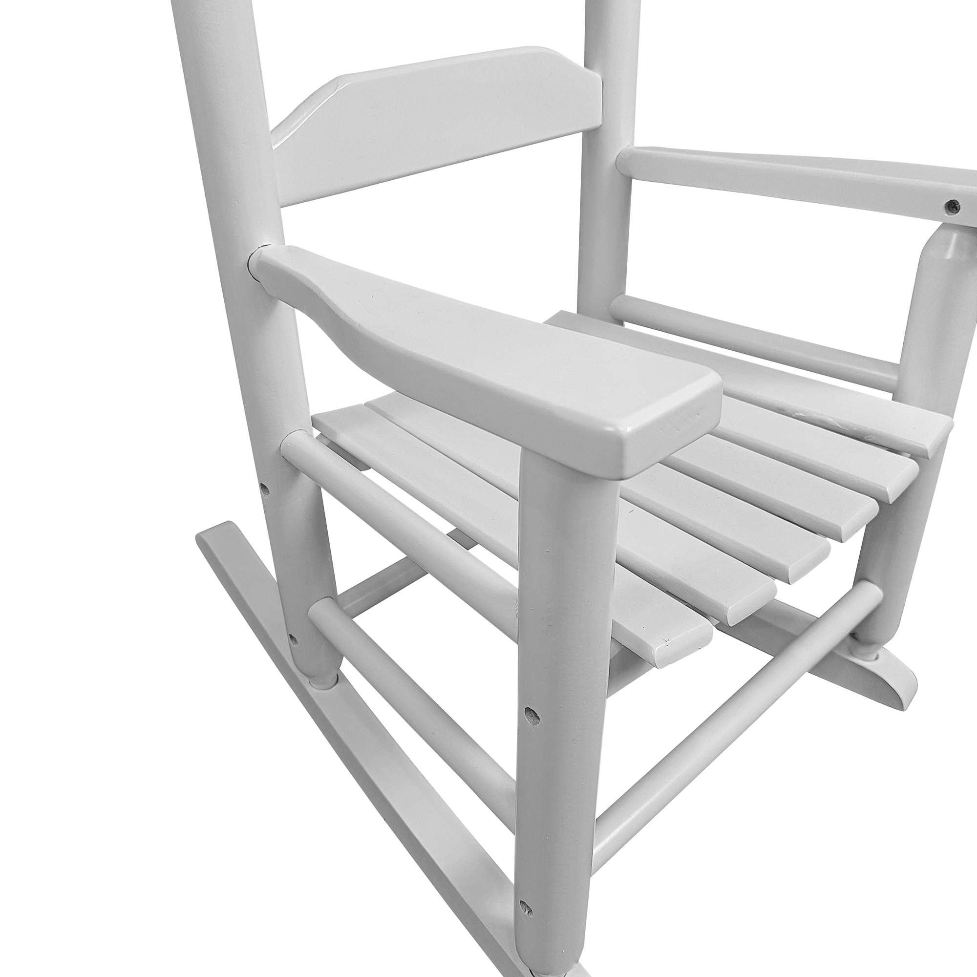 Garden Wooden Furniture Child Rocking Chair, Porch Rocking Chair with Handrail, Oak - image 4 of 7
