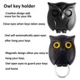 thumbnail image 2 of 3PCS Owl Key Holder Cute Magnetic Night Owl Keyring Holder, Automatic Open Close Eyes Owl Keychain Holder Wall Mounted Creative Key Hanger Holder for Home Office, 2 of 4