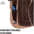 thumbnail image 5 of Equine Care Farrier Apron Chaps 2mm Cowhide Leather,25" Length, Adjustable Waist (28"-52"), Ergonomic Foam-Padded Thigh & Back Support, 4 Knife Pockets, 2 Nail Magnets for Horse Shoeing and Trimming., 5 of 8