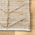 thumbnail image 4 of Rugs USA Amaranth Arrow Cotton/Jute Area Rug, 4' x 6', Cecelia Natural, 4 of 9