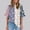 Purple, variant on Womens Tops Trendy,Womens Plus Size $5,Women's Ladies Fashion Casual Cropped Short Sleeve Printing Loose Shirt Blouse Top White M