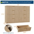 thumbnail image 3 of 8 Drawer Dresser for Bedroom,Modern Dresser with 8 Drawers,Wide Chest of Drawers with Golden Handles,Storage Cabinet with Anti-Tip Straps for Bedroom, Living Room, Closet, 3 of 9