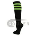 thumbnail image 4 of Women's Colorful Variety Design Assorted Knee High Stocking Socks, Black with 3 Stripes (6 Pairs), 4 of 9