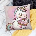 thumbnail image 2 of BANET Throw Pillow Cover Funny Cartoon Pink Throw Pillowcase for Couch Sofa Bed Bedroom Car Living Decor 20x20in, 2 of 5