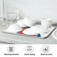thumbnail image 7 of Yayeee Dish Drying Mat for Kitchen Counter 16"x18" Microfiber Absorbent Pad, Cute Dog Artist, 7 of 7