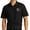 Deep Black, variant on Mens Indian Big Chief Motorcycle Patch Short Sleeve Polo Shirt, 3XL True Navy Blue