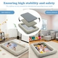 thumbnail image 6 of Costway Inflatable Toddler Travel Bed with Electric Pump Portable Blow Up Bed for Kids Gray, 6 of 10
