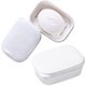 thumbnail image 1 of BRILLAR Paquete de 2 jaboneras y soporte para esponja, soporte para jabón de viaje a prueba de fugas e impermeable para el hogar, el baño y el exterior (blanco), 1 of 5