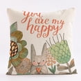 thumbnail image 2 of Rabbit Throw Pillow Covers 18x18 Inch Easter Bunny Farm Cartoon Animals Throw Pillows Case, Square Throw Pillow for Sofa Couch Decoration, 2 of 4