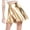Bright Gold, variant on Aunavey Women's Shiny Metallic Wet Look Stretchy Flared Mini Skater Skirt Holographic Skirt