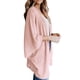 thumbnail image 2 of Sonducket Suéter abierto frontal para mujer, cárdigan de punto suelto de poliéster, manga 3/4, ropa informal de primavera y otoño, blanco, L Prendas para la parte del cuerpo Rosado METRO Sonducket AP003557-07, 2 of 6