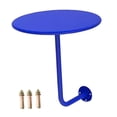 thumbnail image 1 of Luzkey Pub Dining Table Round Table Simple Convenient Compact Small Side Desk Wall Coffee Desk for Living Room Office Bedroom Dark Blue, 1 of 8