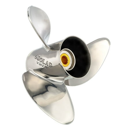 UPC: 0824375013263 | Solas 3451-139-19 HR Titan Stainless Steel 3-Blade Boat Propeller – RH  13-7/8 In. Diameter x 19 In. Pitch