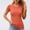 Orange, variant on Tqcoqu Round-Neck Solid Short Sleeve Shirt for Women Athletic Running Yoga Breathable,Orange,Women's S-XXL