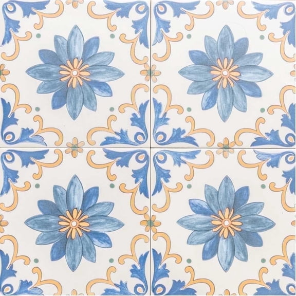 The Tile Life Monastery 8" x 8" Amalfi Porcelain Floor and Wall Tile, 30 Piece (13.34 Sq. ft.)