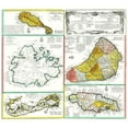 thumbnail image 3 of Unknown 22x20 Black Modern Framed Museum Art Print Titled - Islands of Caribbean West Indies Jamaica Barbados, 3 of 5