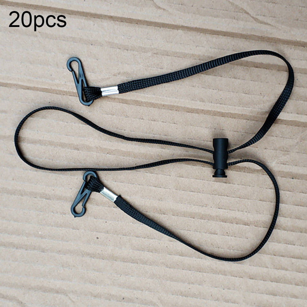 AU_ 100 x Adult Kids Ear Hook Adjustable Strap Extension Fixing Buckle for Face 