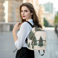 thumbnail image 6 of FORMRS Mini Backpack Purse for Women Quilted Travel Daypack Casual Shoulder Bag, Hand Drawn Christmas, 6 of 7
