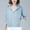 Blue, variant on Women's Jackets Plus Size 4X Under $15 with Hood Summer Casual Solid Color Loose Long Sleeve Hooded Casual Outwear Tops