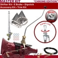 thumbnail image 1 of American Shifter  4L60E Shifter Kit Chrome 23 in. Swan E Brake Cable Trim Kit Dipstick for F5ECB, 1 of 1