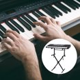 thumbnail image 4 of LOLIPPYY keyboard extra stand double layer design Keyboard Stand with Removable Storage for Musicians 1 set, 4 of 7