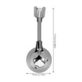 thumbnail image 2 of HAMPPLIES Base Para Soporte De Cabezal De Ducha Color Plata Con Ajuste A Altura Y Fácil Instalación, 2 of 8