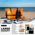 thumbnail image 5 of PAYOHTO Surfer Beach at Sunset Large Beach Tote Bags for Womens Mens Sandproof Swim Pool Bag with Zipper for Travel Vacation, 5 of 7