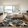 thumbnail image 3 of ODIKA 6'x9' Machine Washable Non-Slip Area Rug, Geometric Beige High Traffic Rug, Beige, 1009904, 3 of 7