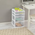 thumbnail image 3 of Sterilite 4 Drawer Locking Tower White - 2 Pk, 3 of 7
