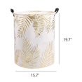 thumbnail image 4 of Cesto de ropa sucia UUJOLY plegable, impermeable, 50 x 40 cm, dorado, 4 of 7