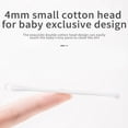 thumbnail image 3 of Cotton Swabs for Ears Clean -100% Double-Headed Cotton Tips for Safe Ear Cleaning Ideal for Infants and Children 200 Count, 3 of 9