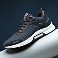 thumbnail image 6 of Mens Shoes,Elevator Casual Sneakers Lightweight Breathable Mesh Trainers Lace Up Sports Footwear With Hidden Lift Heel Height Increase,Shoes for Men,Dark Blue,6.5, 6 of 6