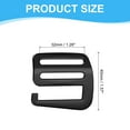 thumbnail image 2 of Uxcell G Hook Webbing Slide Buckles, Metal G Hooks Adjustable Buckle for Backpack Luggage Straps Black 32mm, 2 of 7