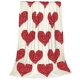 thumbnail image 2 of Honeii Love Print Fleece Blanket - Throw Blanket for Bed, Sofa, Couch, Camping, and Travel , Microplush Ultra Soft Warm Blanket-60"x50", 2 of 7