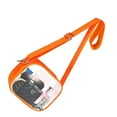 thumbnail image 1 of Bolso transparente impermeable Qarigey para estadio mujer naranja, 1 of 6