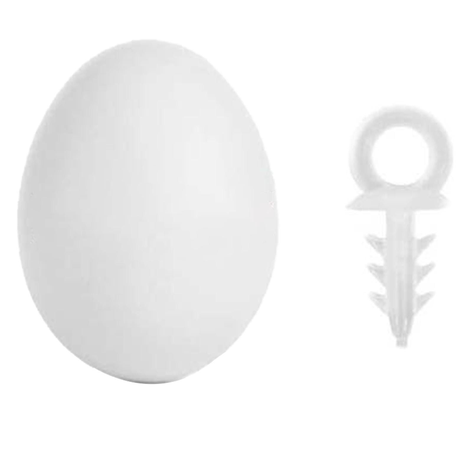 Easter Blank White Eggs DIY Material 50 Pieces Kindergarten Crafts Decorative Easter Basket Fillers Accessories Easter Party Favors