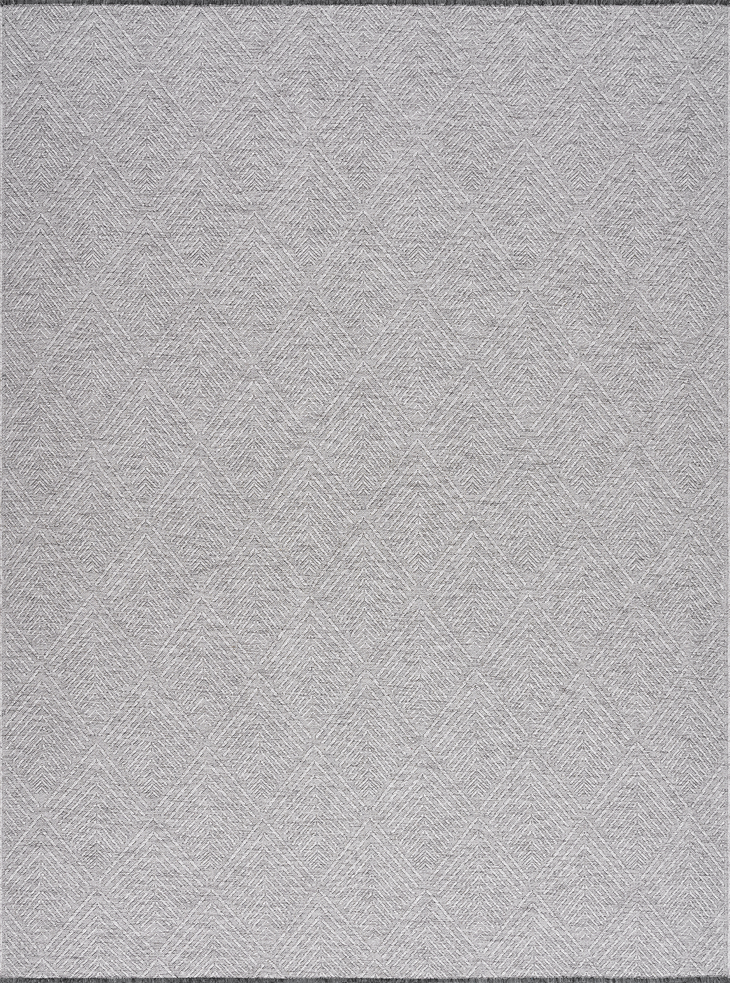 Alma Transitional 8' x 10' Light Gray and Stone Grey, Machine Washable Polyester & Cotton Indoor Area Rug