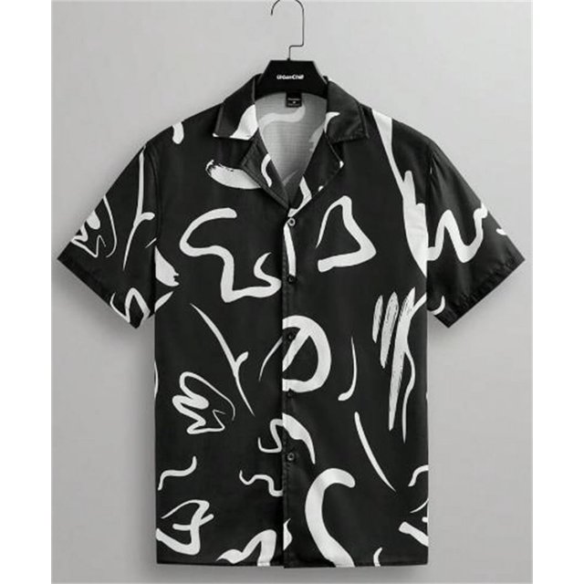Chemise de Plage Décontractée à Manches Courtes Hawaïenne pour Hommes Été