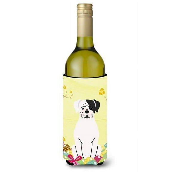 Easter Eggs White Boxer Cooper Wine Bottle Beverge Insulator Hugger
