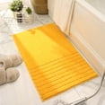 thumbnail image 2 of Soft Fluffy Yellow Bathroom Rugs Absorbent Non-Slip 20" x 32" Plush Bath Mats Machine Washable, 2 of 7